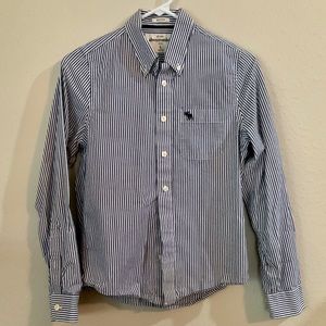 Blue and white stripes shirt